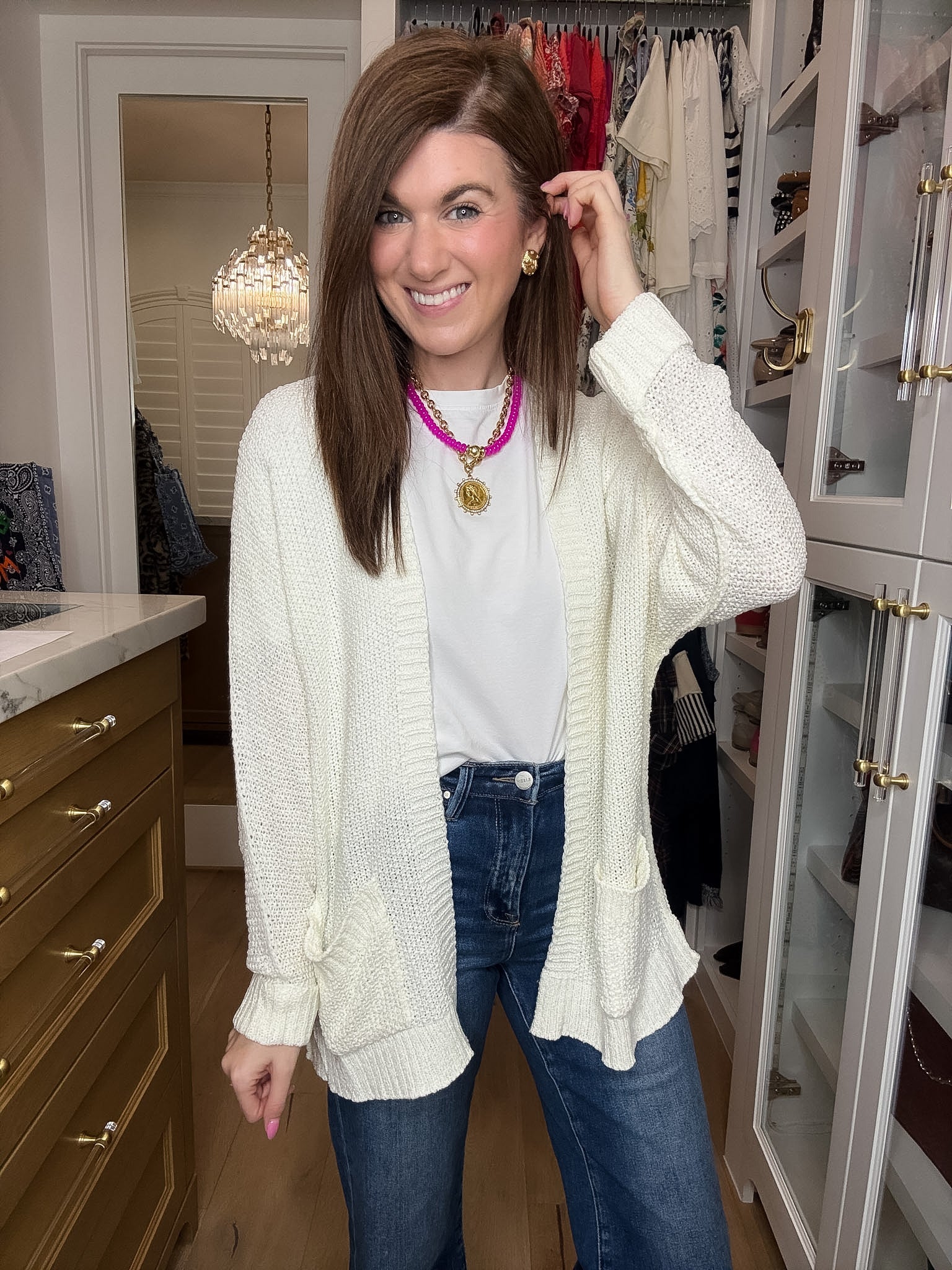 Making Room for You Cardigan in Off White