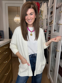 Making Room for You Cardigan in Off White