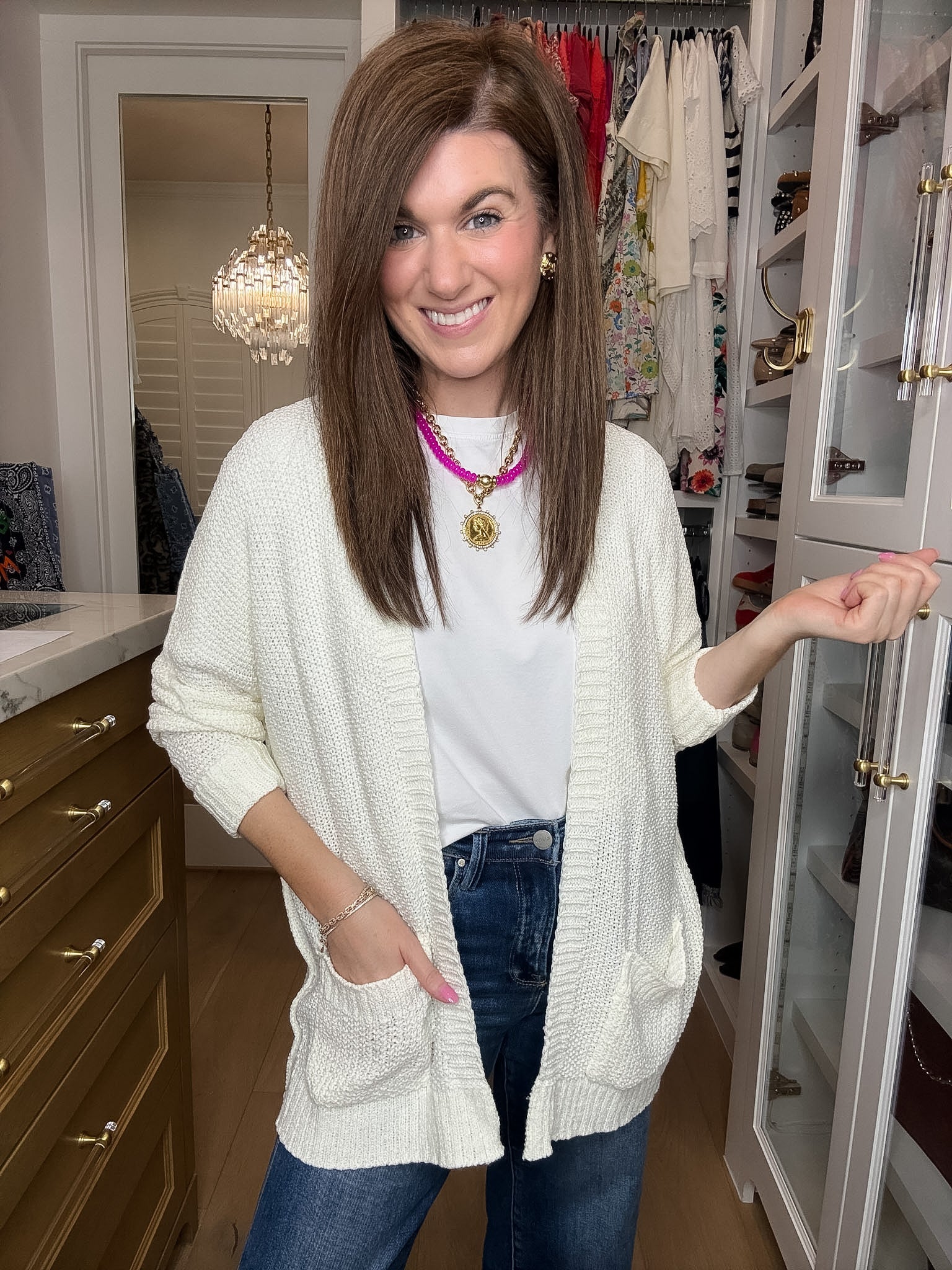 Making Room for You Cardigan in Off White