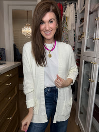 Making Room for You Cardigan in Off White