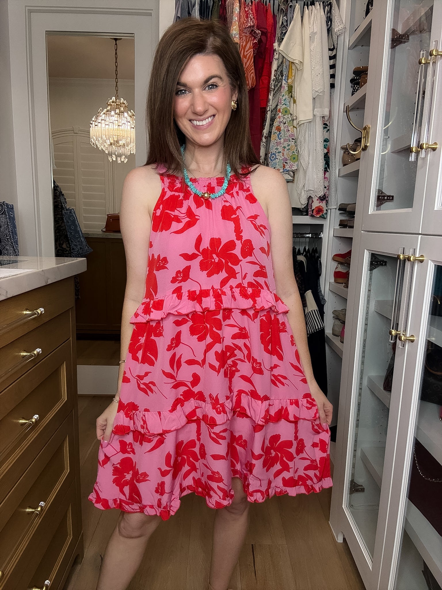 Blooms on the Beach Floral Dress