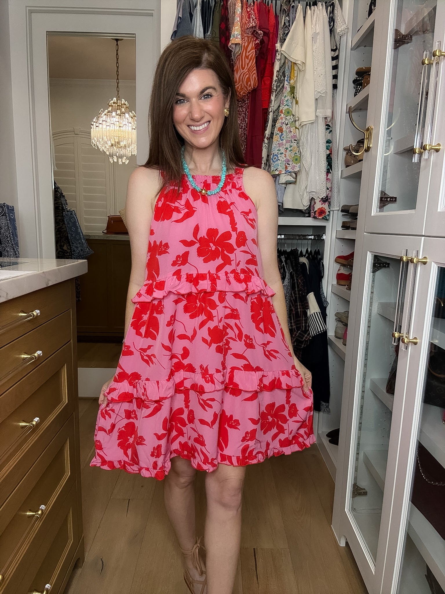 Blooms on the Beach Floral Dress
