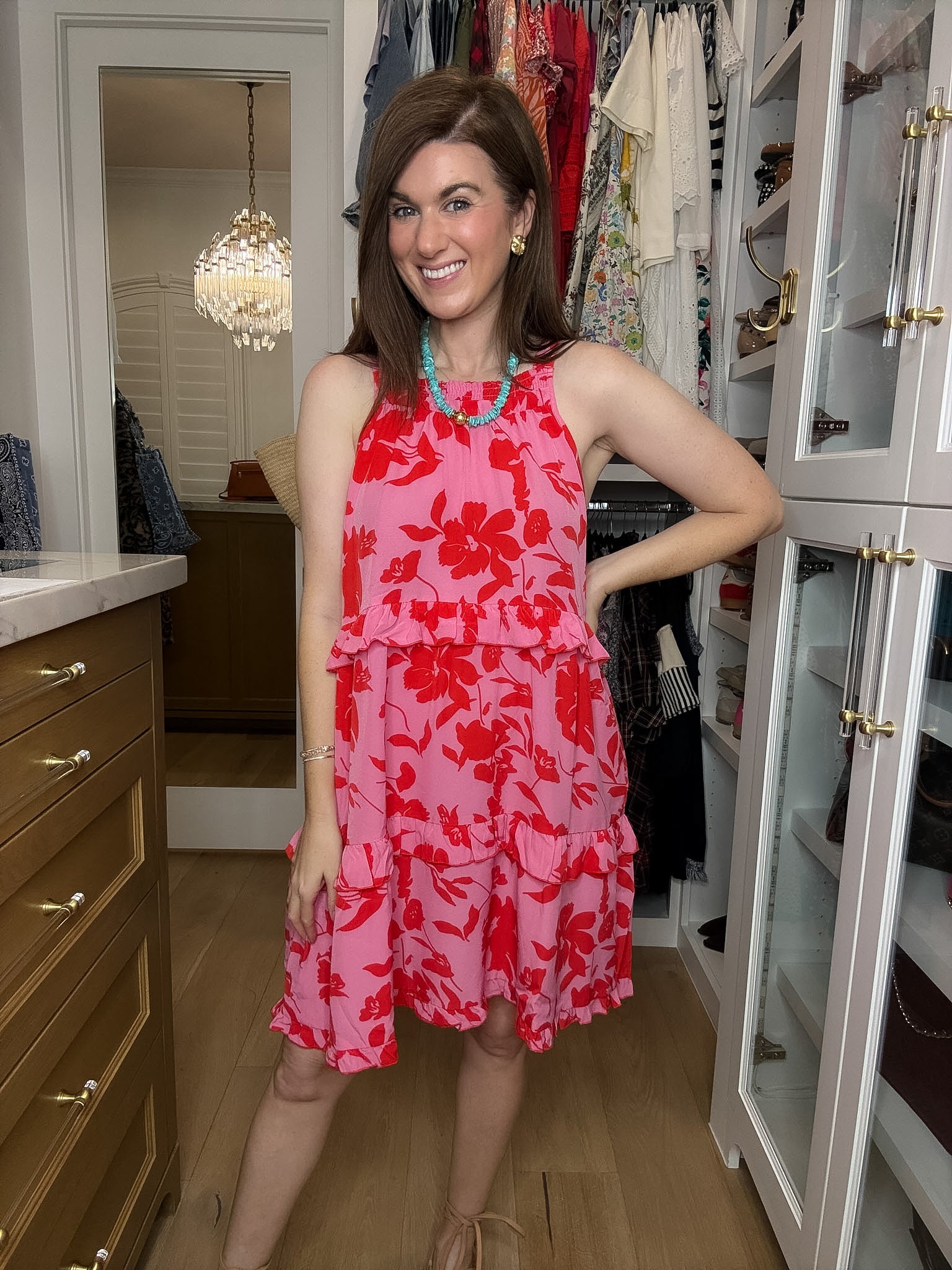 Blooms on the Beach Floral Dress