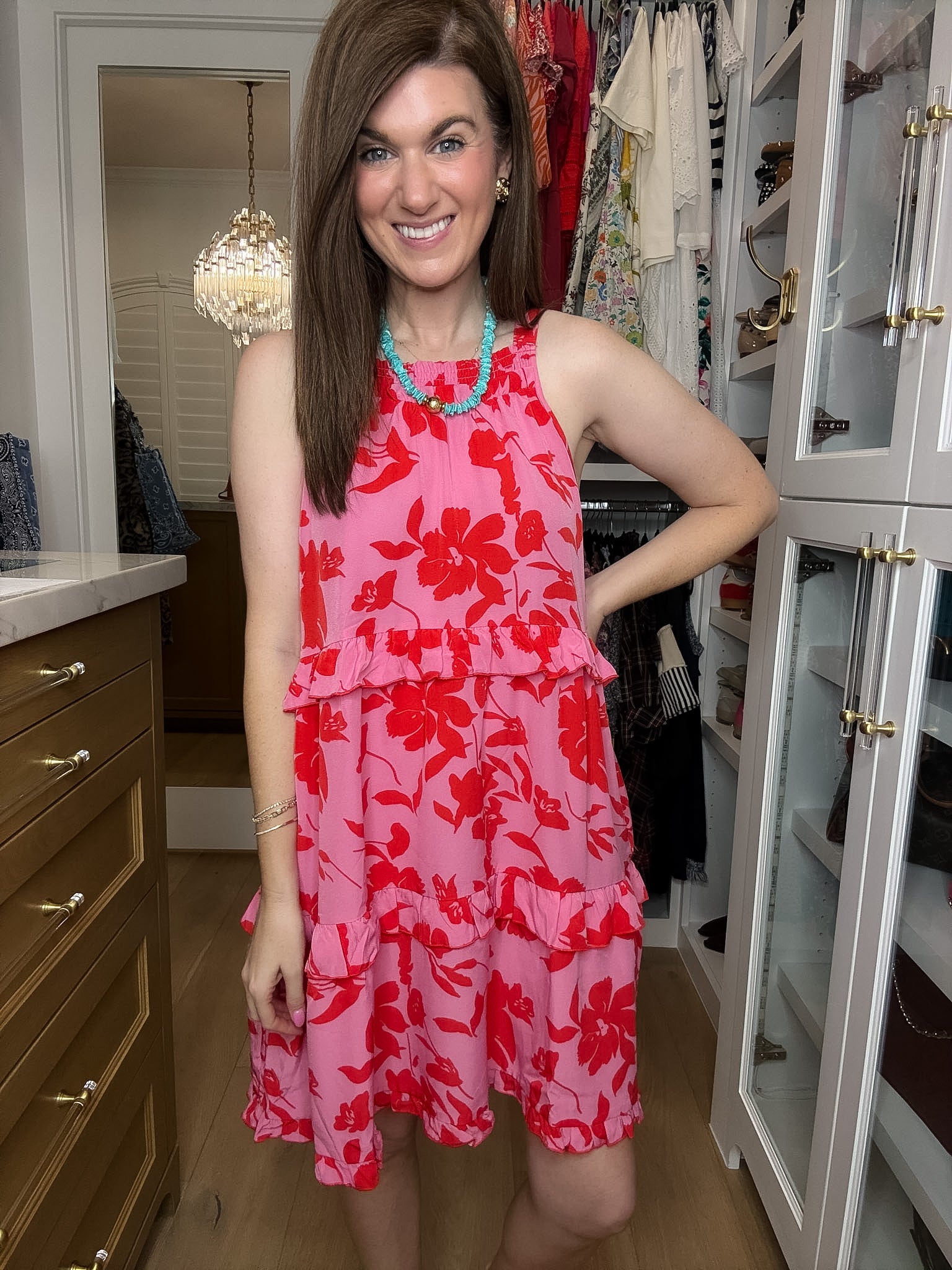 Blooms on the Beach Floral Dress