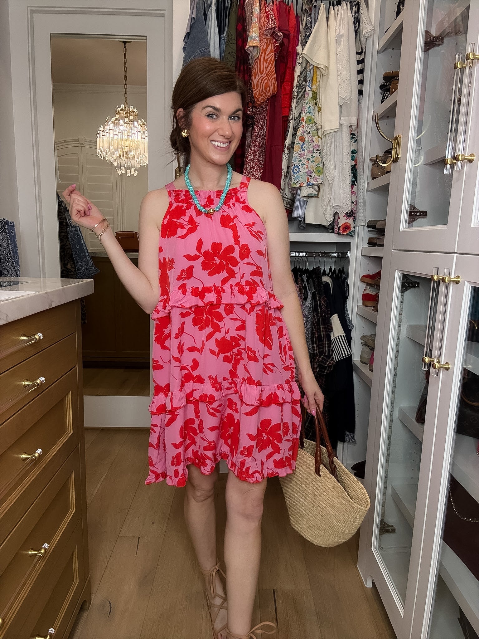 Blooms on the Beach Floral Dress