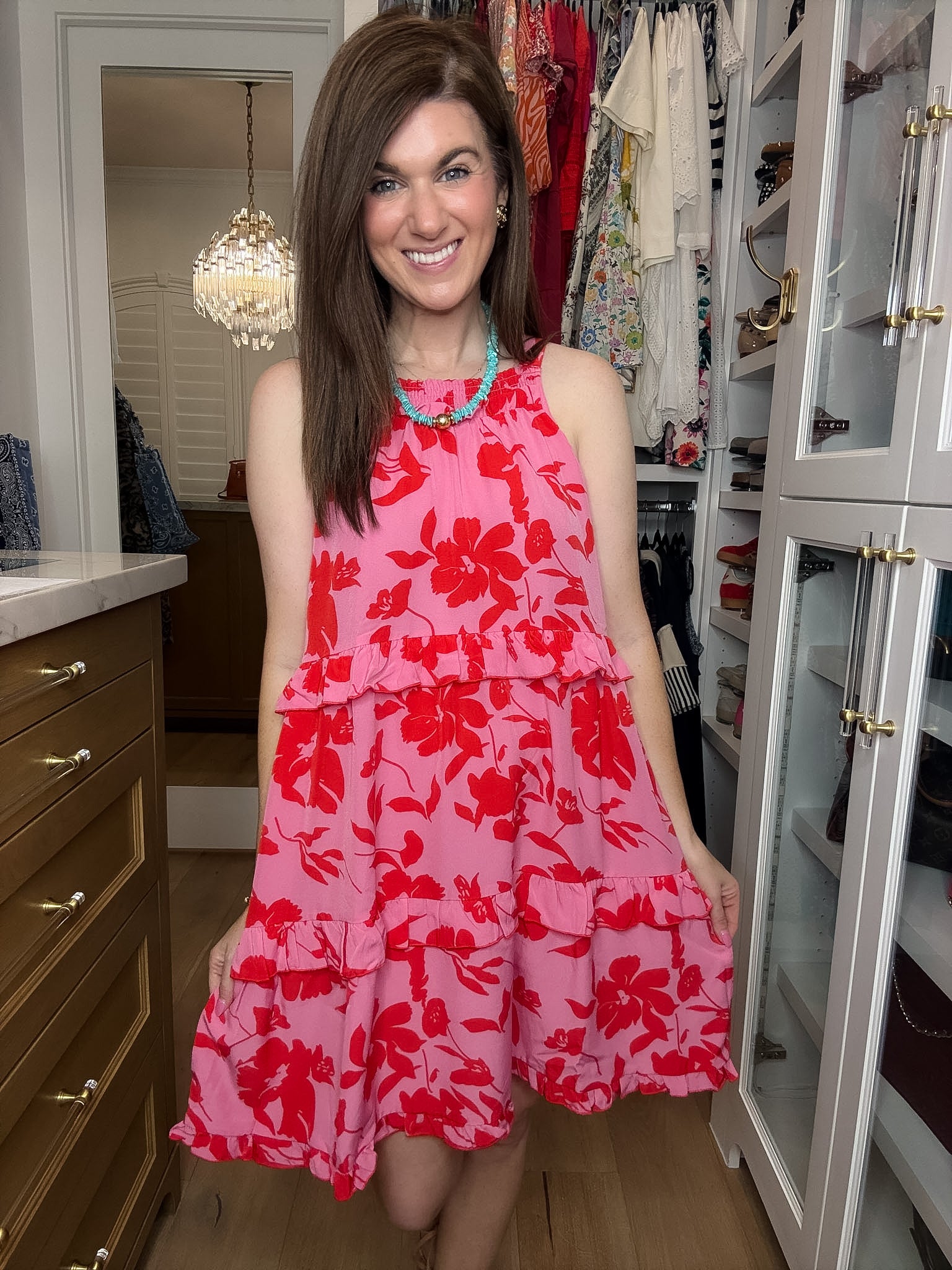 Blooms on the Beach Floral Dress