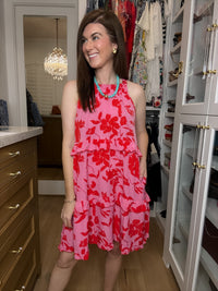 Blooms on the Beach Floral Dress