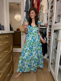 Sugarlips Truth Tiered Maxi Dress in Bivore Floral