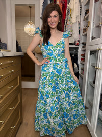 Sugarlips Truth Tiered Maxi Dress in Bivore Floral