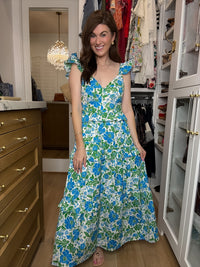 Sugarlips Truth Tiered Maxi Dress in Bivore Floral