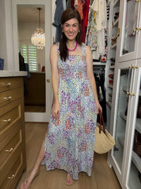 Summer Garden Smocked Maxi Dress