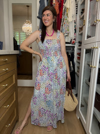Summer Garden Smocked Maxi Dress