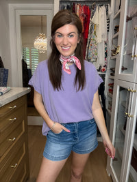 The Better Basic Tee in Light Purple