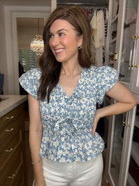 Hydrangea Lane Smocked Top