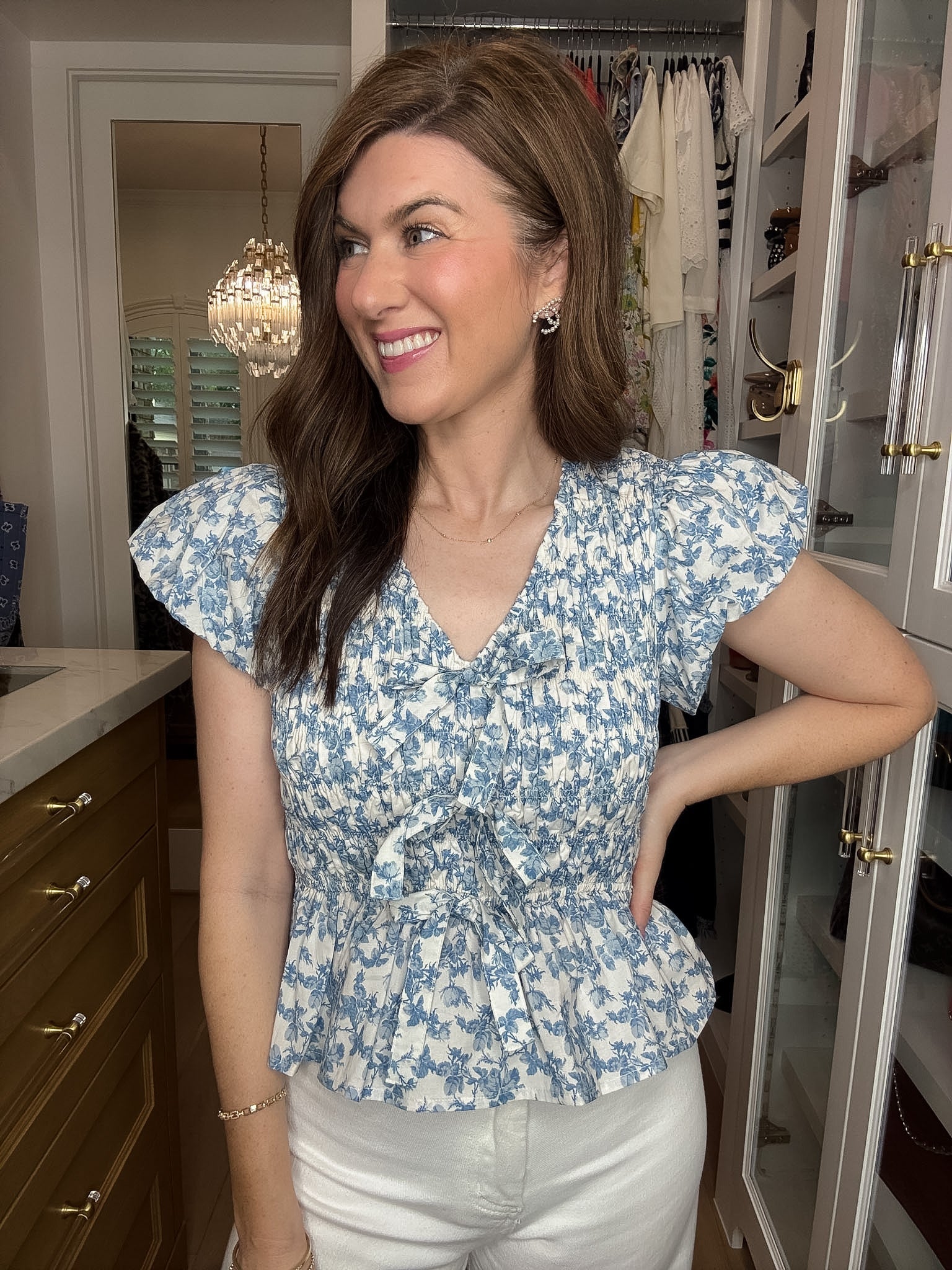 Hydrangea Lane Smocked Top