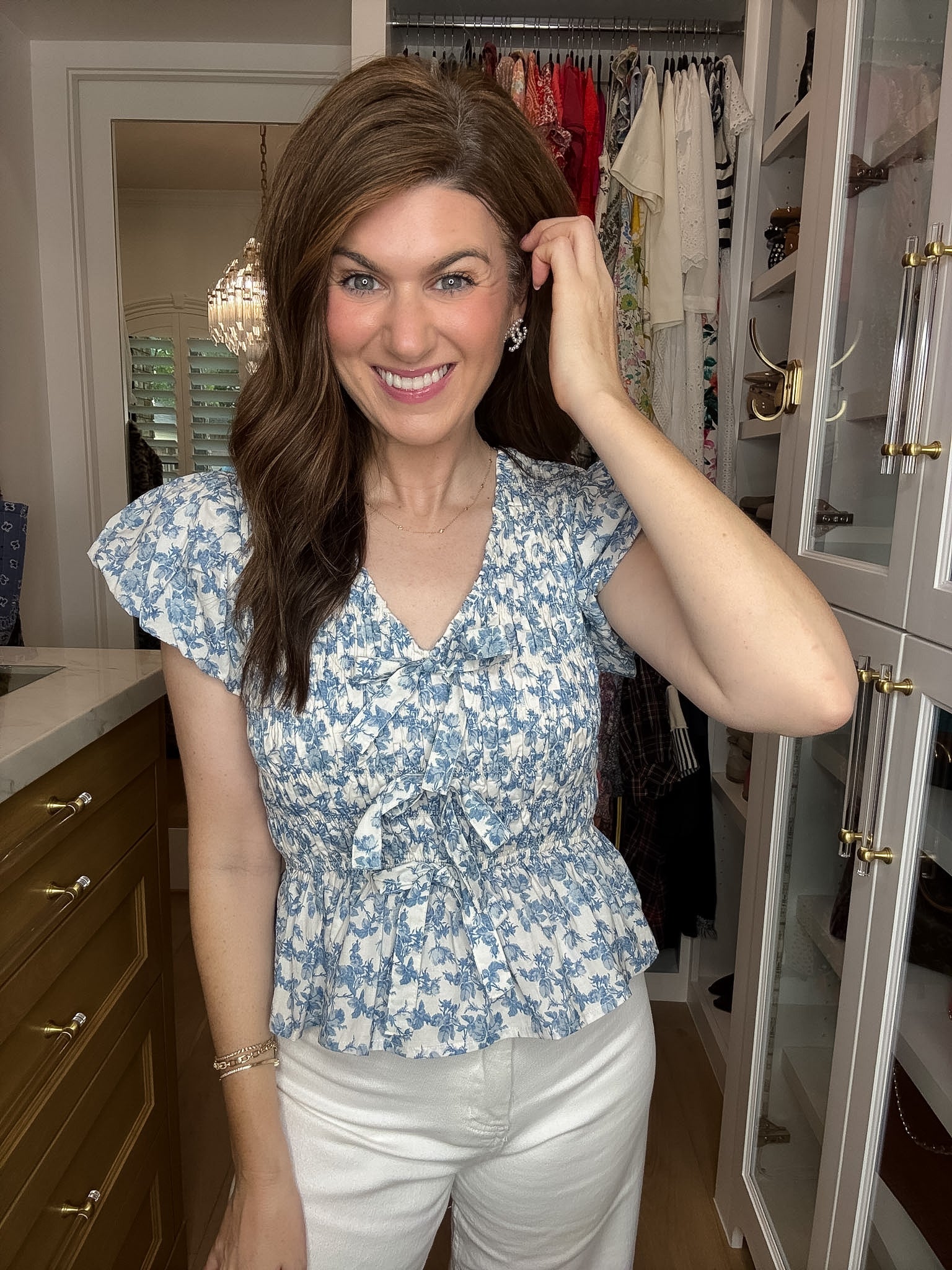 Hydrangea Lane Smocked Top