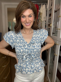 Hydrangea Lane Smocked Top