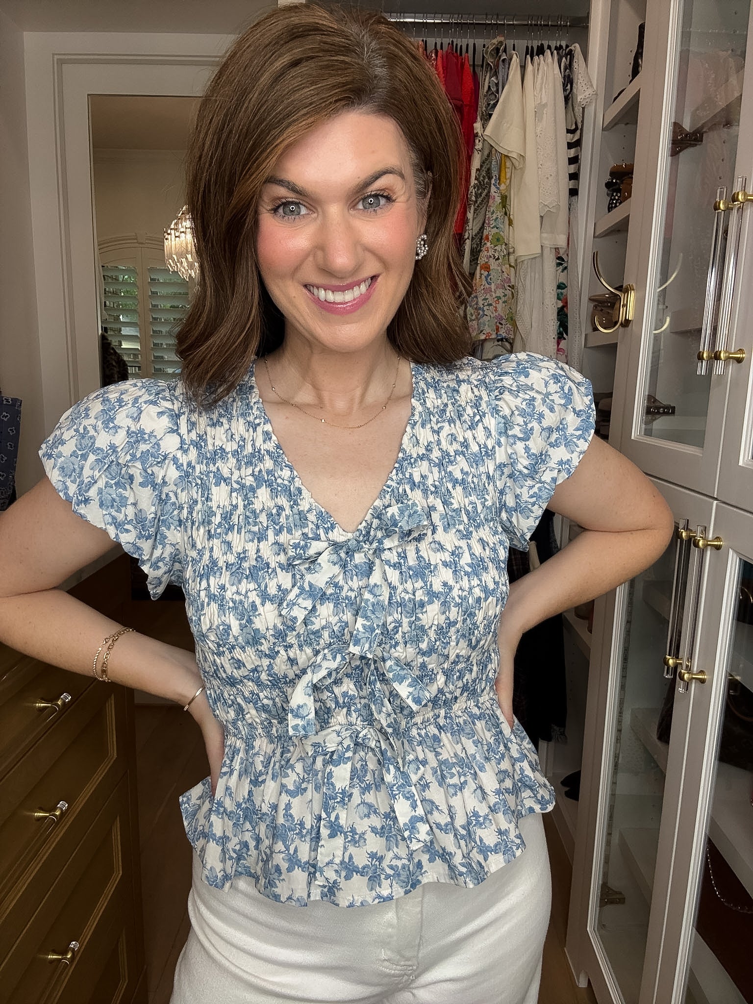 Hydrangea Lane Smocked Top