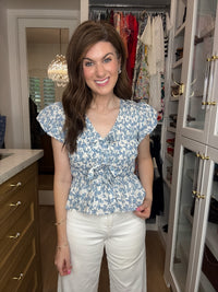 Hydrangea Lane Smocked Top