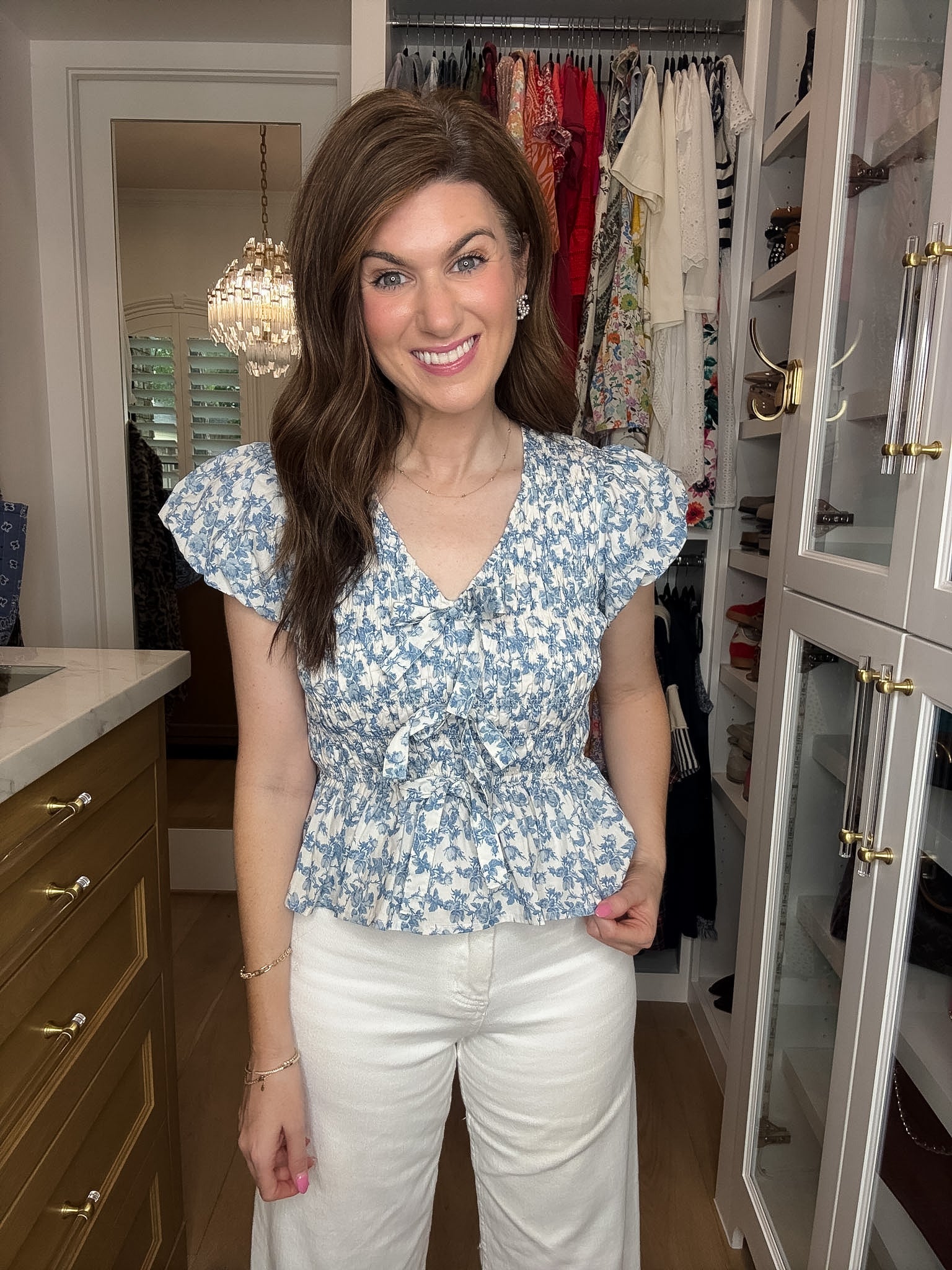 Hydrangea Lane Smocked Top