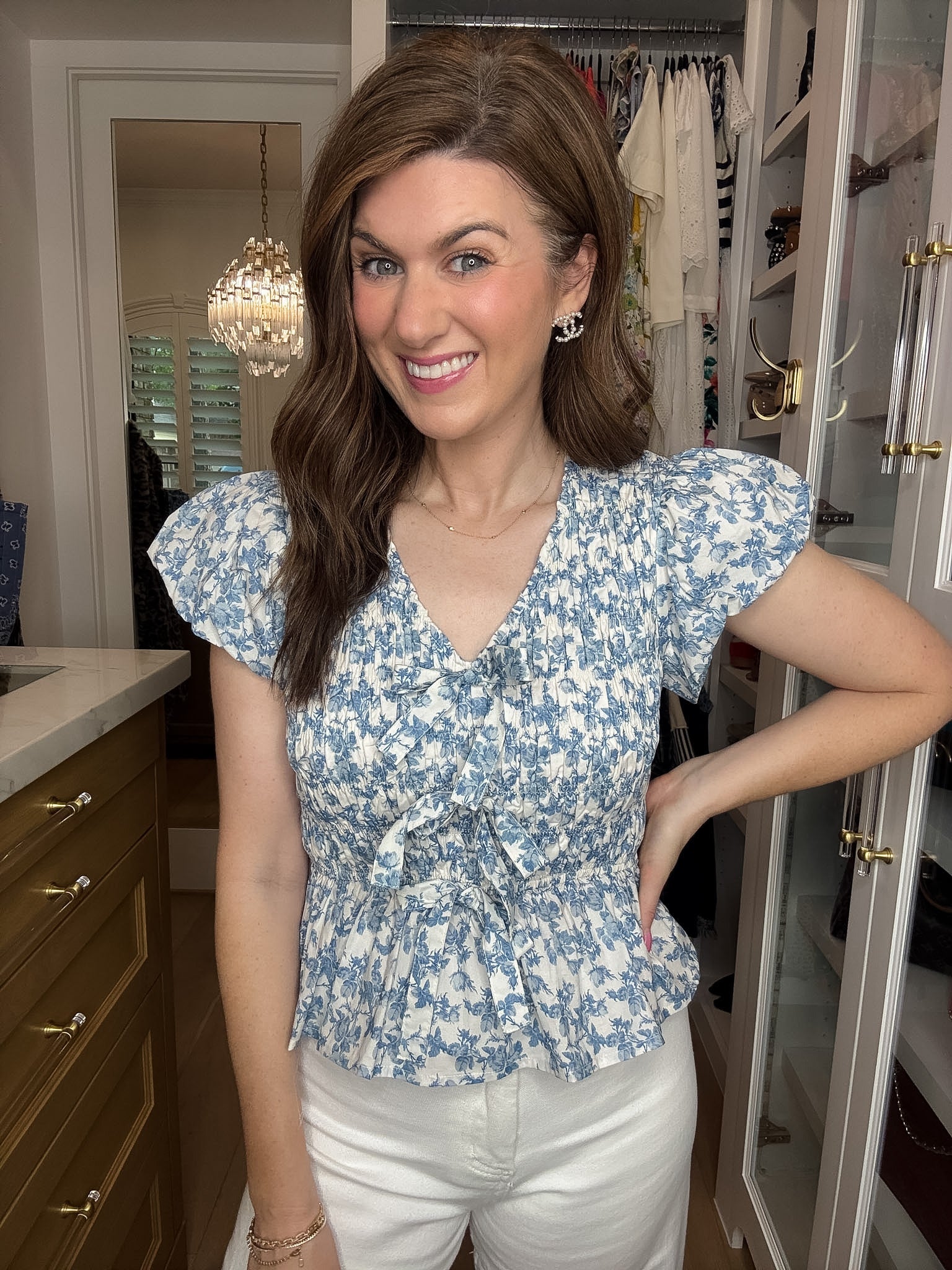 Hydrangea Lane Smocked Top
