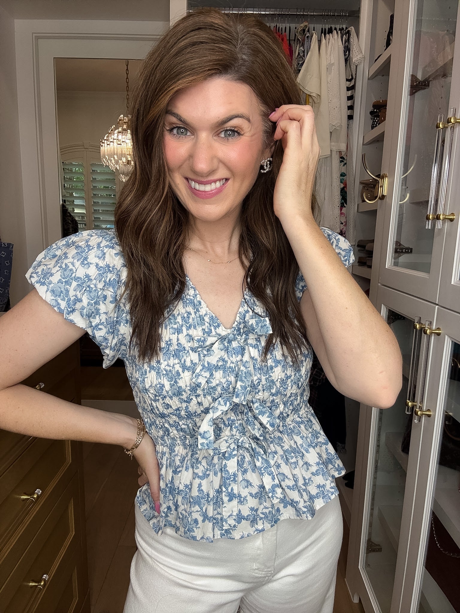 Hydrangea Lane Smocked Top