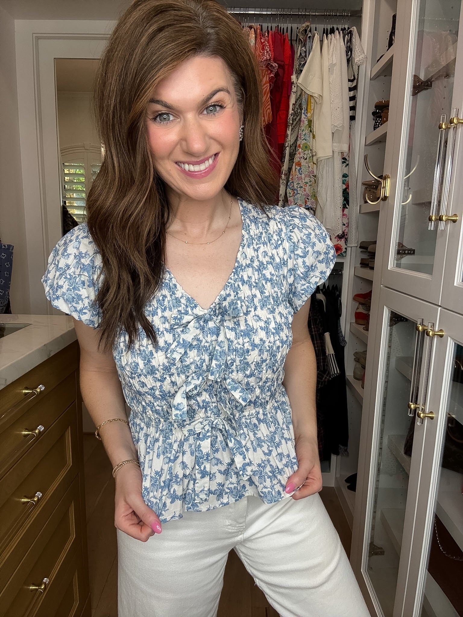 Hydrangea Lane Smocked Top