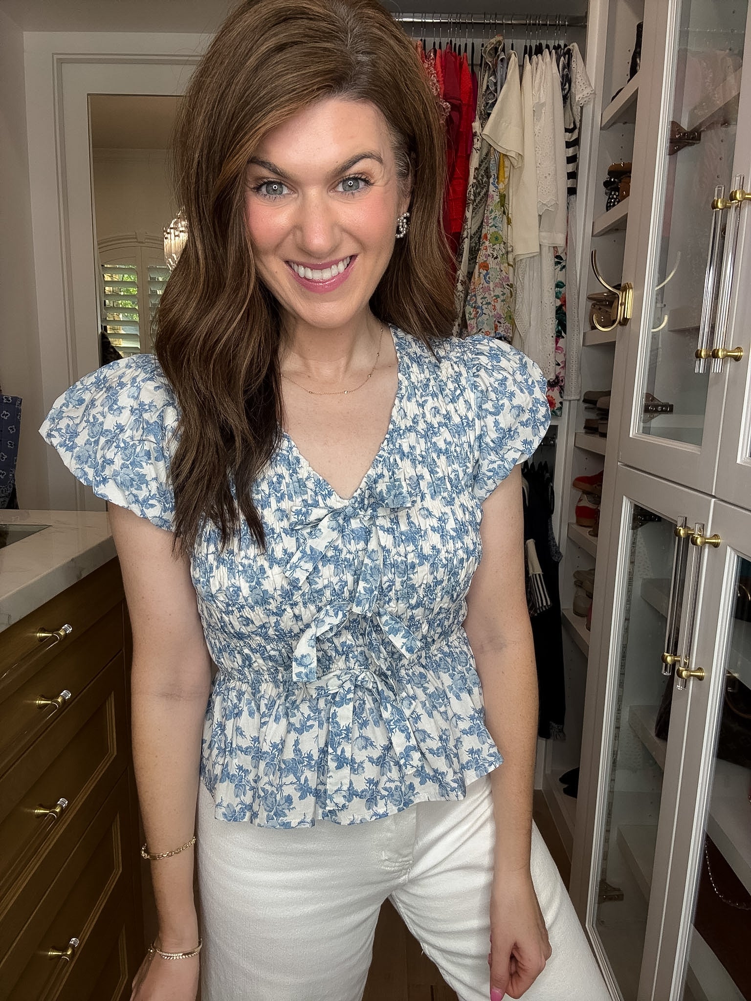 Hydrangea Lane Smocked Top