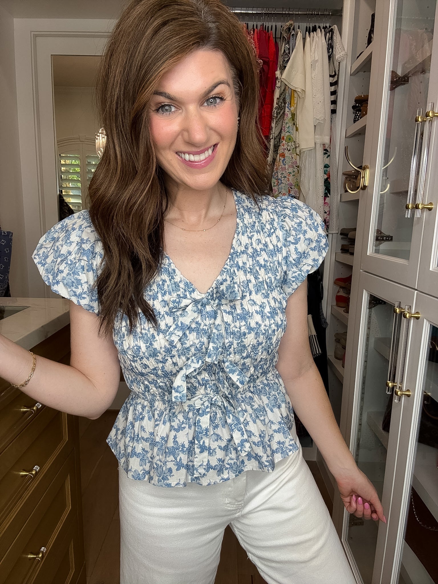 Hydrangea Lane Smocked Top