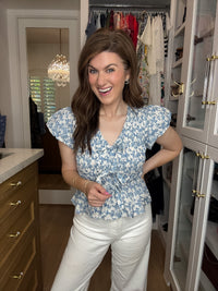 Hydrangea Lane Smocked Top