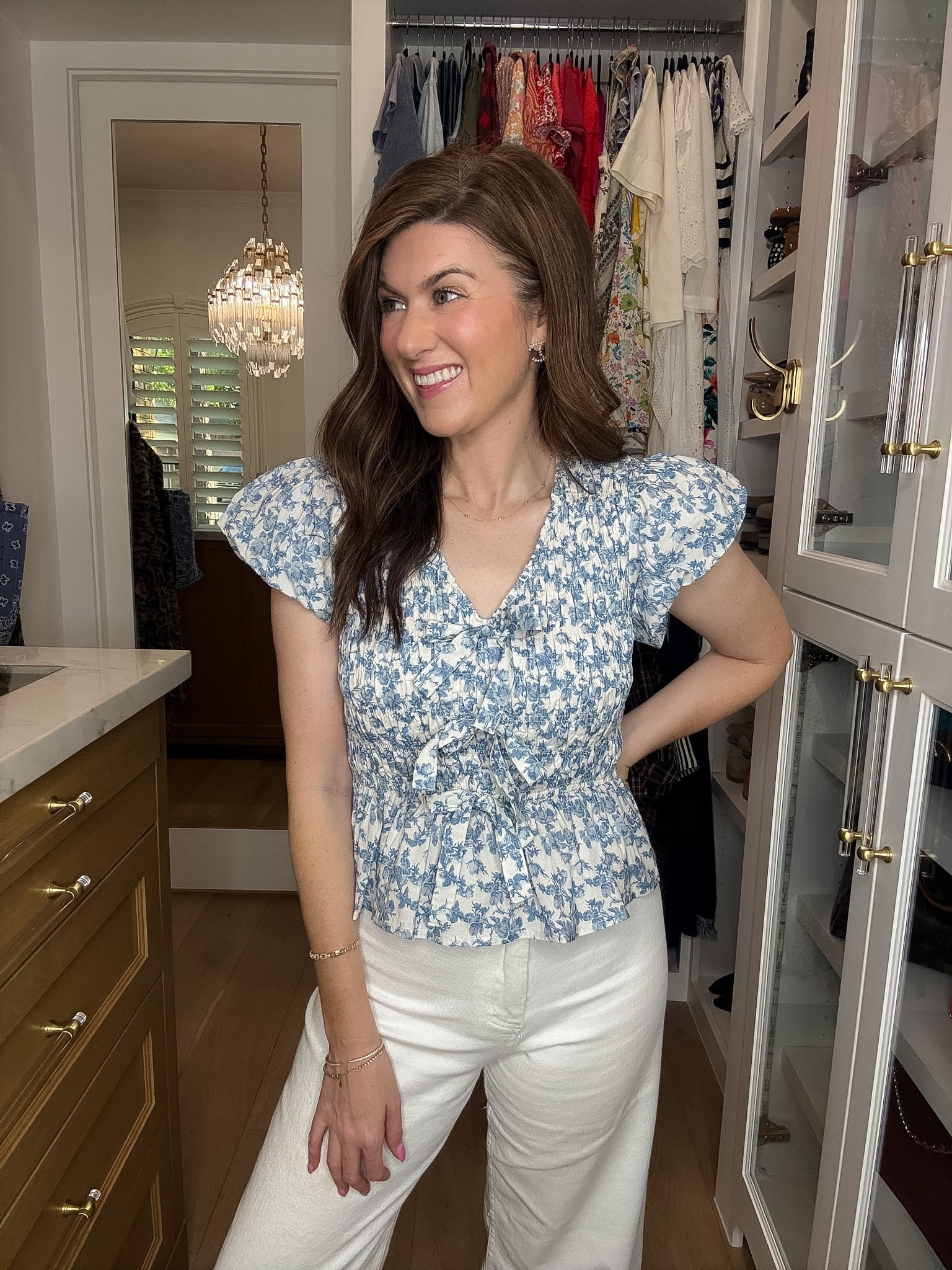 Hydrangea Lane Smocked Top