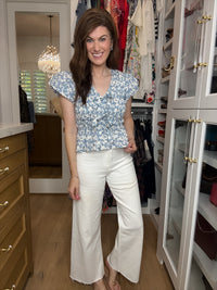 Hydrangea Lane Smocked Top