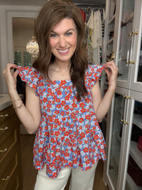 Firecracker Floral Top