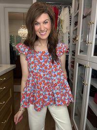 Firecracker Floral Top