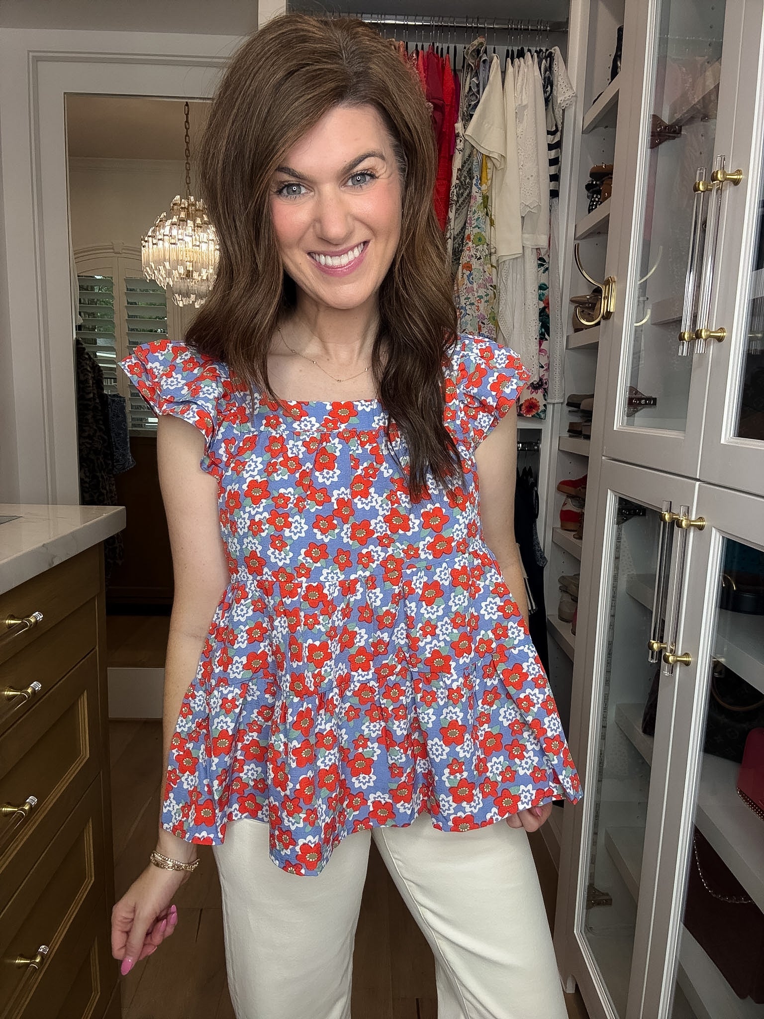 Firecracker Floral Top