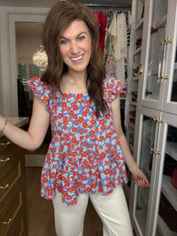 Firecracker Floral Top