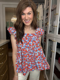 Firecracker Floral Top