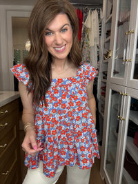 Firecracker Floral Top