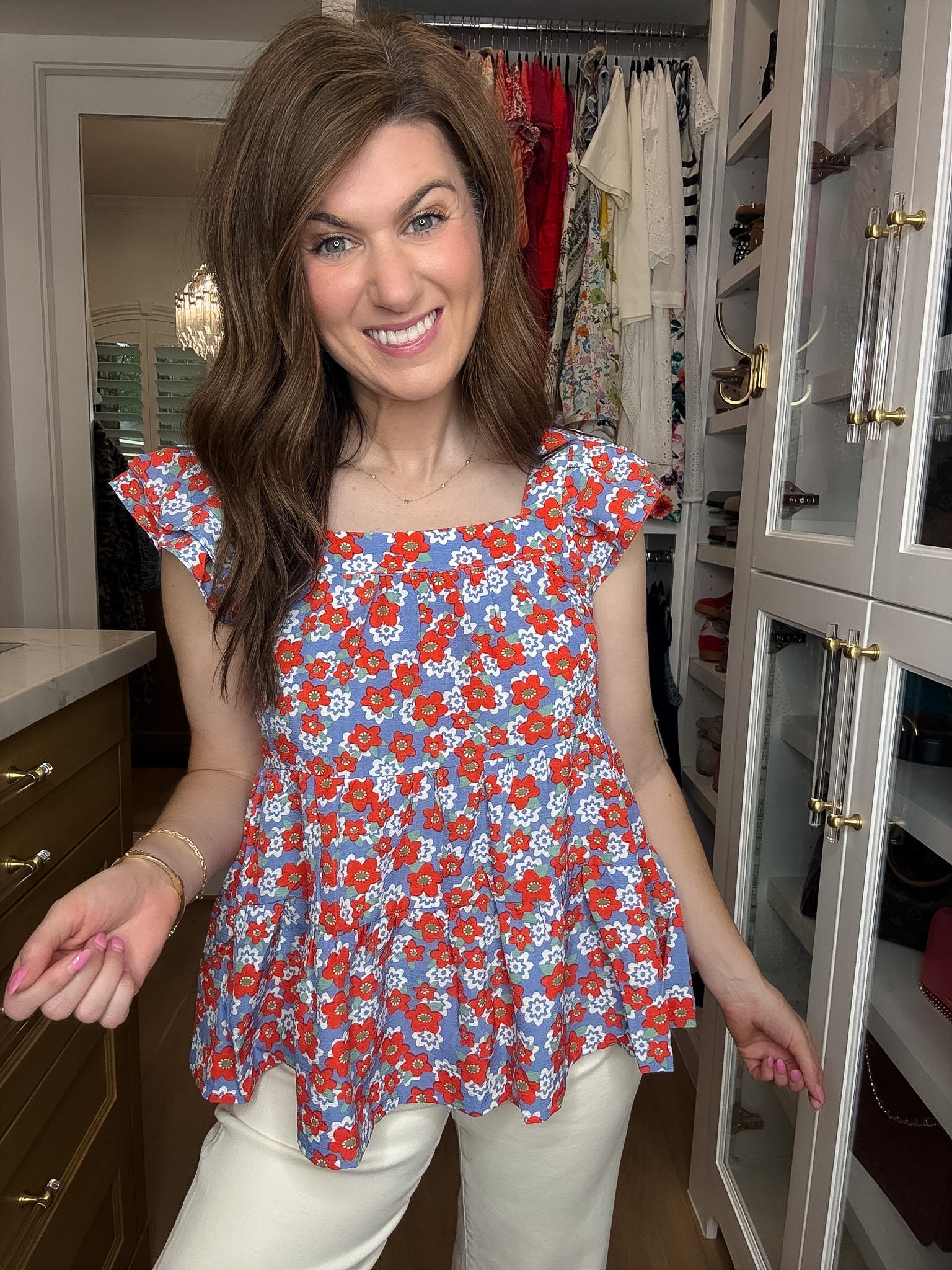 Firecracker Floral Top