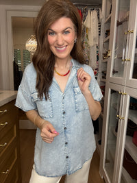 Easy Tide Tencel Button Down