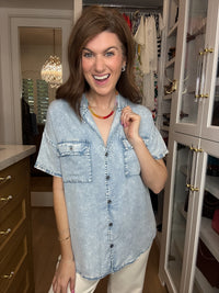 Easy Tide Tencel Button Down