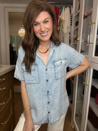 Easy Tide Tencel Button Down