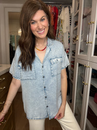 Easy Tide Tencel Button Down