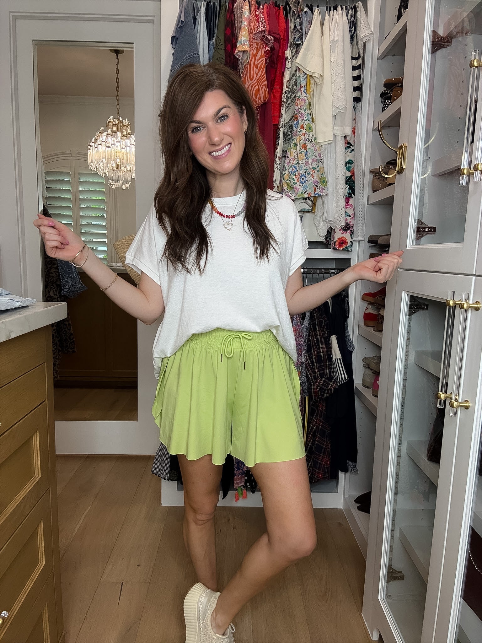 Weekend Sprint Shorts in Lime