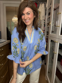 Fresh Pick Top in Periwinkle