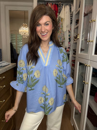 Fresh Pick Top in Periwinkle