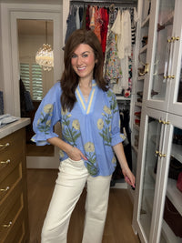Fresh Pick Top in Periwinkle
