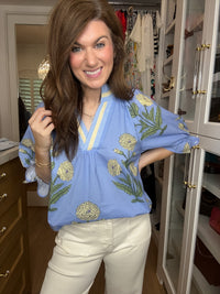 Fresh Pick Top in Periwinkle