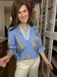 Fresh Pick Top in Periwinkle