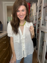 Princeton Top in Off White
